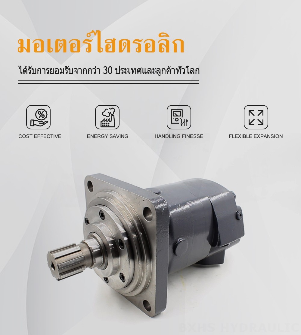 BM6_มอเตอร์ไฮดรอลิกไซโคลอยด์-2 245 ซีซี/รอบ 150 ลิตร/นาที มอเตอร์ไฮดรอลิก